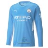 Maglia da Calcio a Maniche Lunghe Manchester City Casa 2021-22 per Uomo